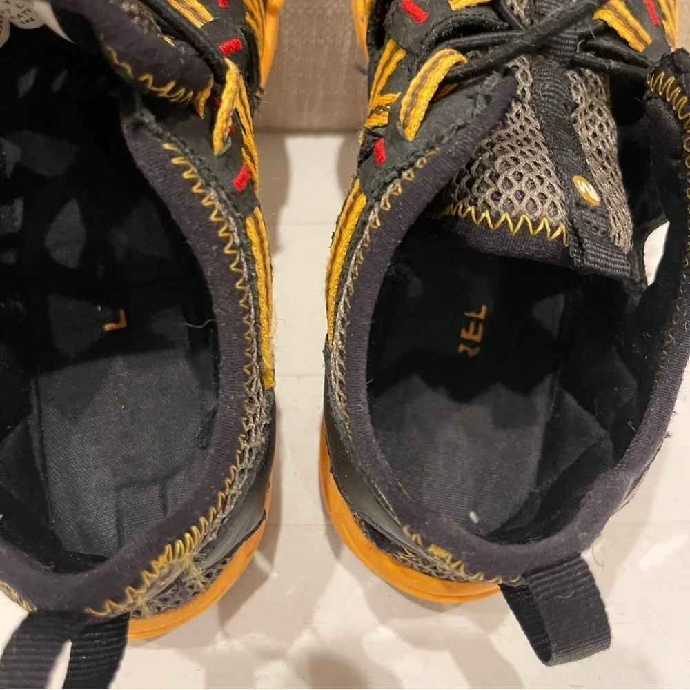 Merrell Water Sandals Kids 2M Hydro Choprock Black Yellow waterproof Hiking